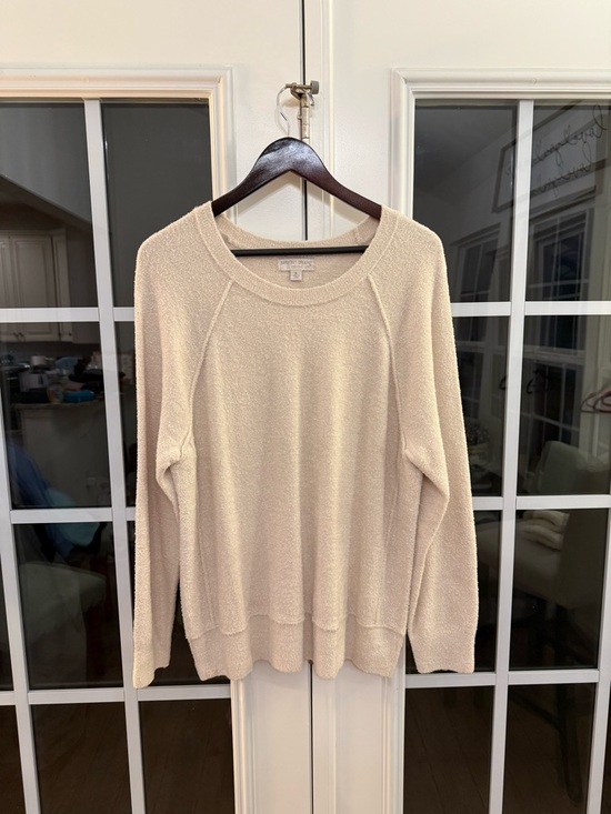 Barefoot Dreams Sweaters - Barefoot Dreams “CozyChic Lite” Pullover Shirt/Sweater in ‘Stone’ - Size XL